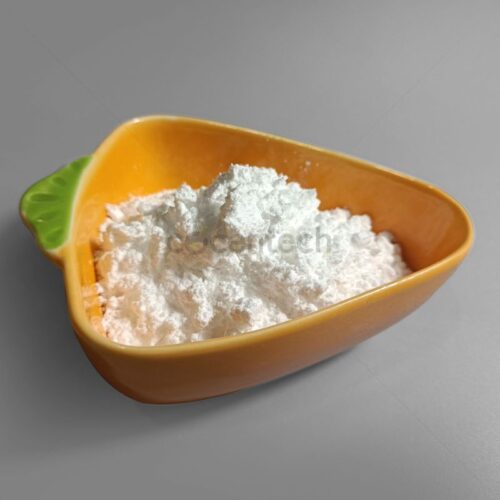Levamisole hydrochloride powder in an orange bowl.