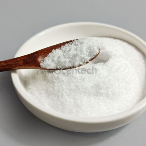 Dispense 2-phenylacetamide powder with a wooden spoon